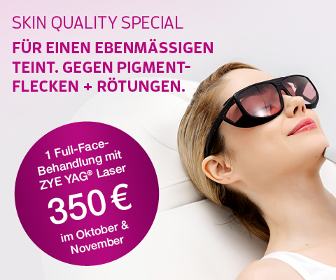 Gesicht einer Frau zum Laser-Special in Frankfurt